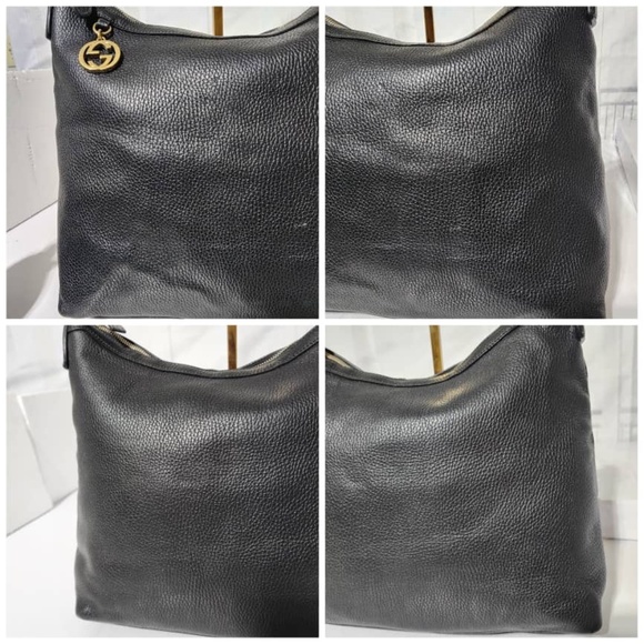 Authentic Gucci Interlocking G Hobo Bag Black - Picture 9 of 15